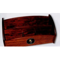 Rosewood Finish Desk Organizer, File Folder Size